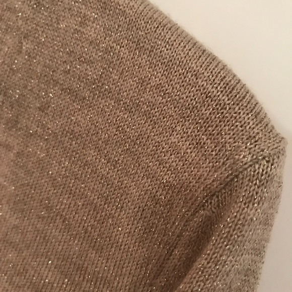 Rare Ann Taylor Women Gold Merino Wool Cardigan - Picture 3 of 10